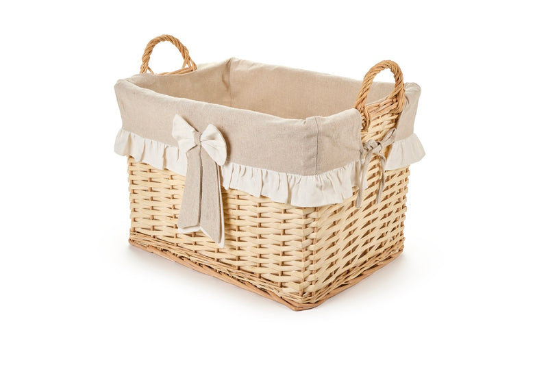 NUVOLE DI STOFFA Set/2 Ceste In Vimini con Manici