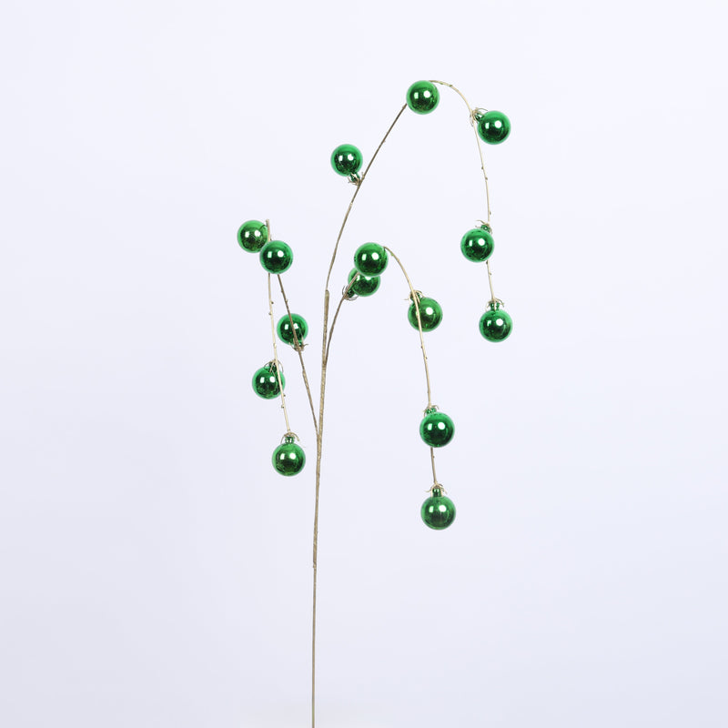 FIORI DI LENA Ramo con 15 Sferette Verde