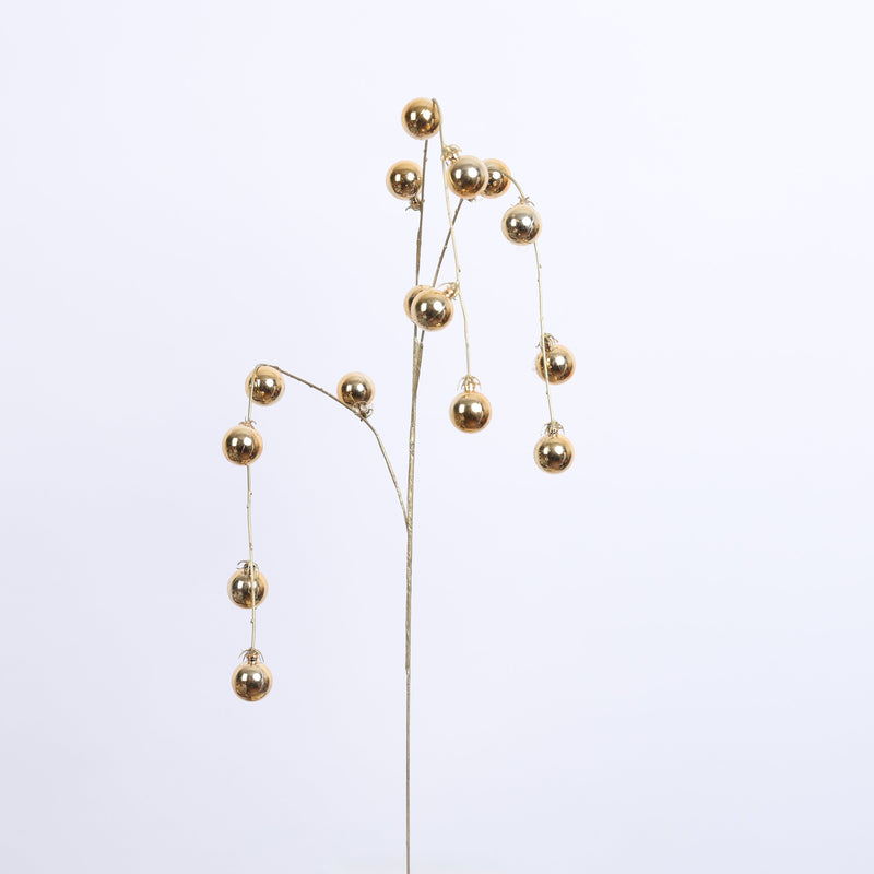 FIORI DI LENA Ramo con 12 o 15 Sferette Dorato