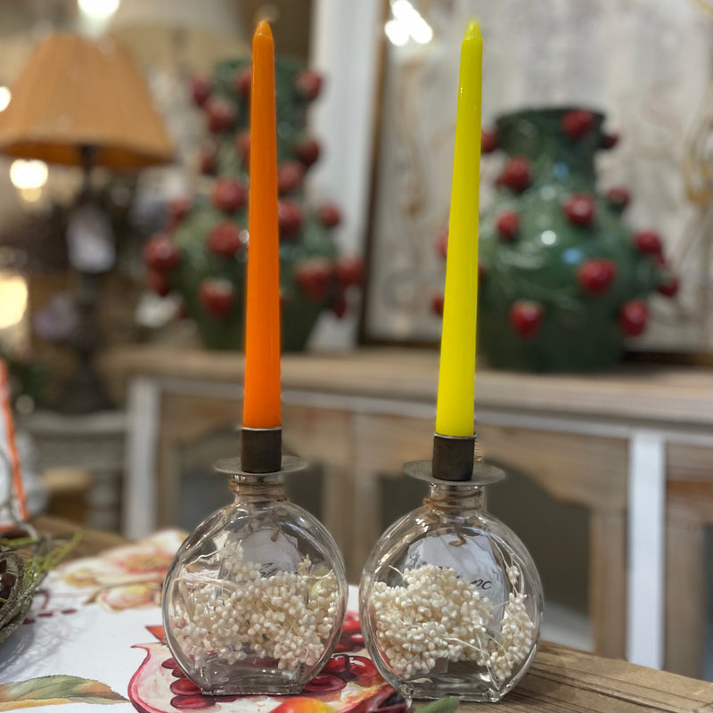 Candela Conica Arancione - Gialla