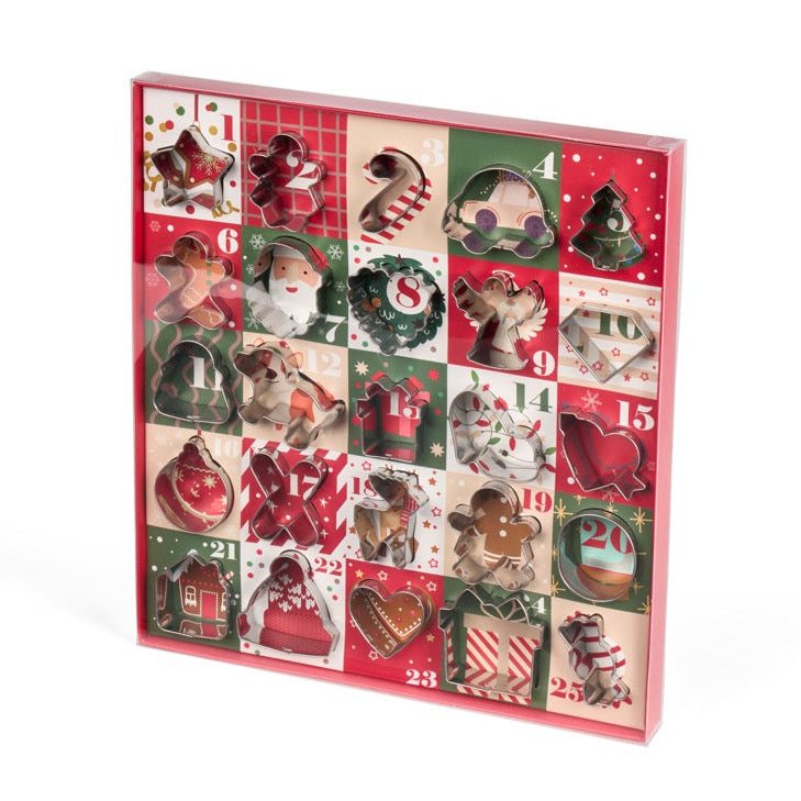 NUVOLE DI STOFFA Set 25 Stampini per Biscotti — Calendario dell'Avvento