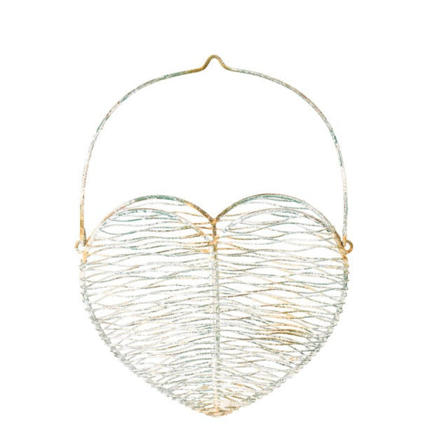 NUVOLE DI STOFFA Set/2 Fioriere Cuori in Metallo