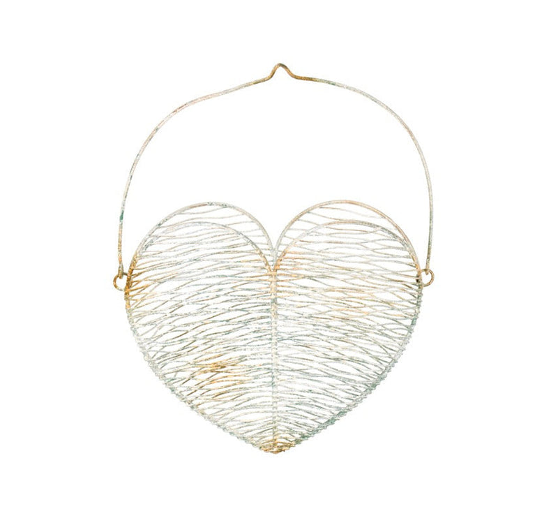 NUVOLE DI STOFFA Set/2 Fioriere Cuori in Metallo