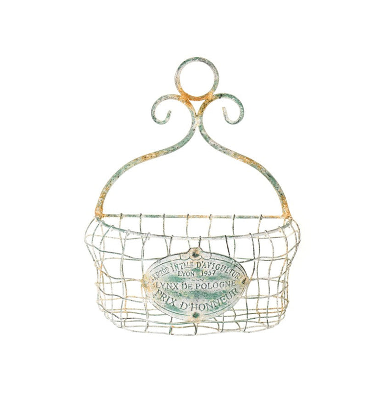 NUVOLE DI STOFFA Set/2 Fioriere Mezzo Vaso in Metallo Rete