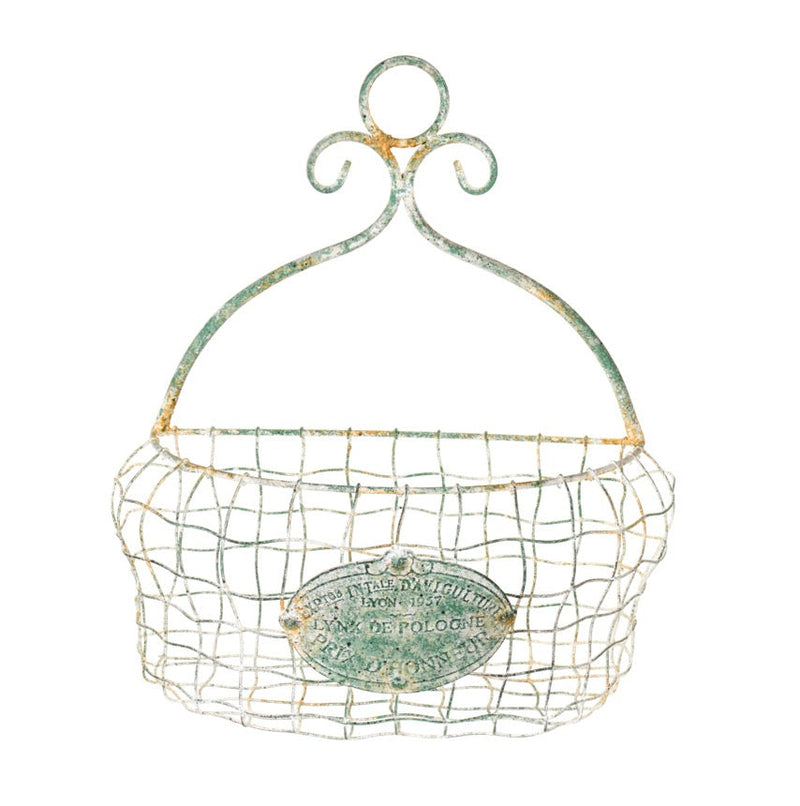 NUVOLE DI STOFFA Set/2 Fioriere Mezzo Vaso in Metallo Rete