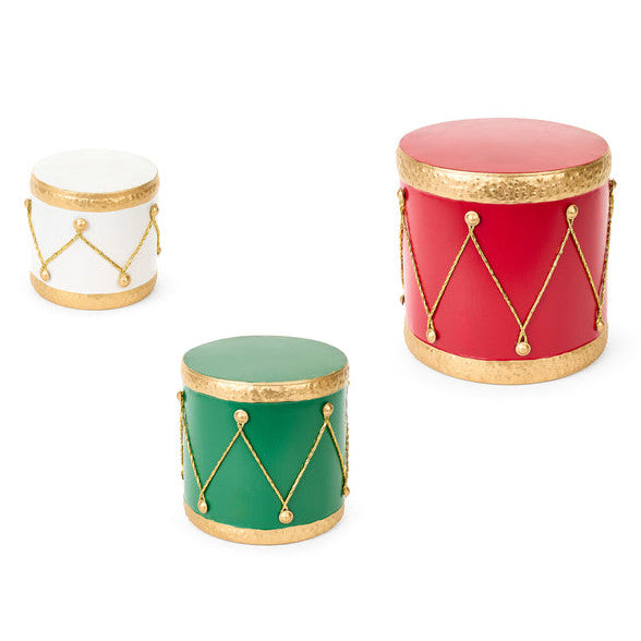 NUVOLE DI STOFFA Set 3 Tamburi in Metallo "LA GIOSTRA DI AMELIE"