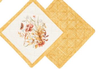 NUVOLE DI STOFFA Presina in Cotone "GIARDINO D'AUTUNNO "