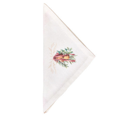 NUVOLE DI STOFFA Tovagliolo in Cotone con Campane " DARLING " Rosa