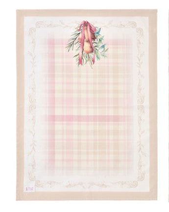 NUVOLE DI STOFFA Canovaccio in Cotone con Campane " DARLING " Rosa