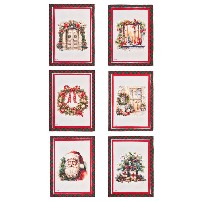 NUVOLE DI STOFFA Canovaccio Natalizio in Cotone " COMING "