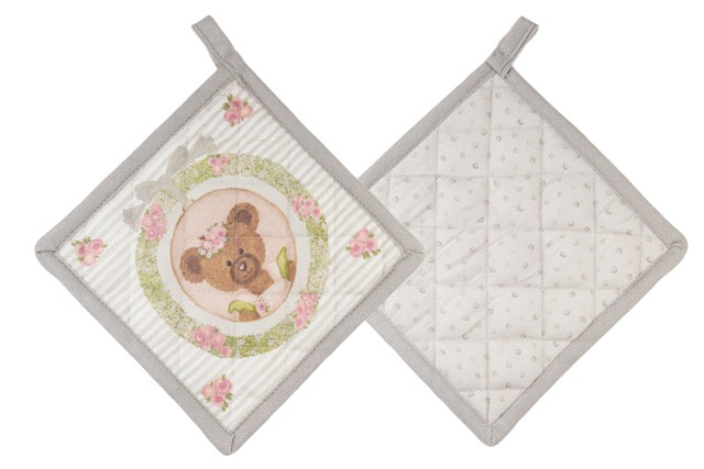 NUVOLE DI STOFFA Presina in Cotone con Orsetto Femmina/Maschio "SWEET BEAR"