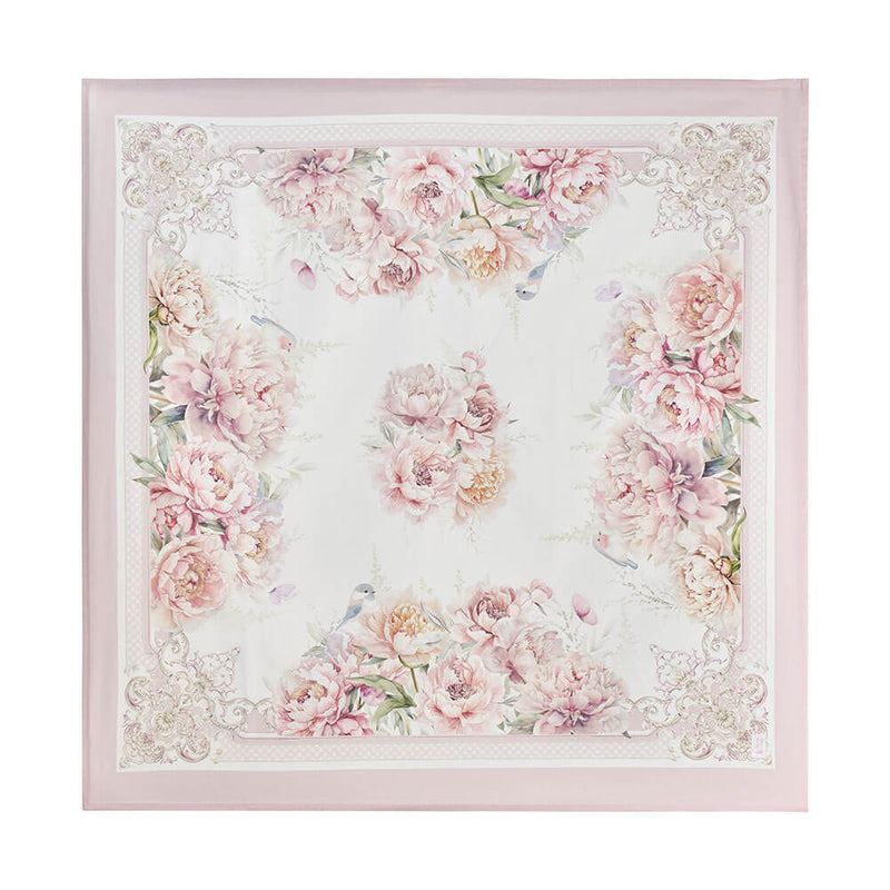 NUVOLE DI STOFFA Tovaglia Quadrata con Stampa Floreale "FIORIRÀ"