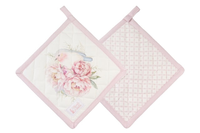 NUVOLE DI STOFFA Presina in Cotone con Farfalla/Uccellino "FIORIRÀ"