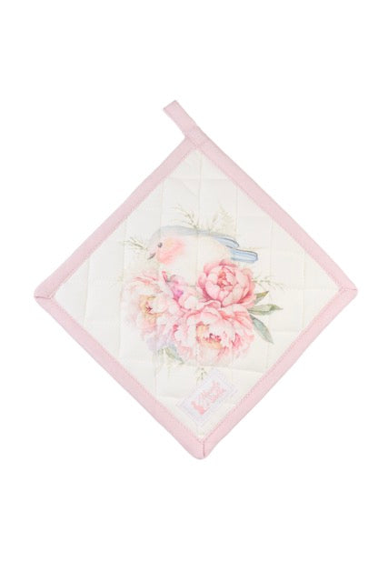 NUVOLE DI STOFFA Presina in Cotone con Farfalla/Uccellino "FIORIRÀ"