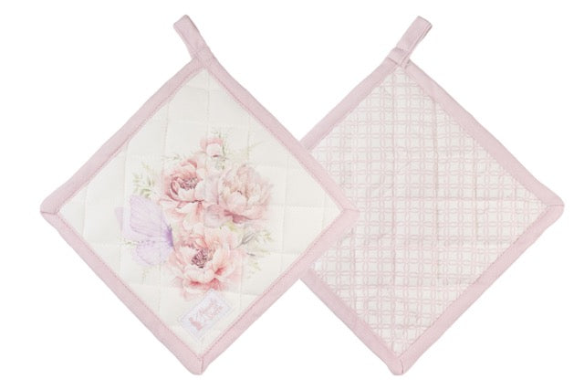 NUVOLE DI STOFFA Presina in Cotone con Farfalla/Uccellino "FIORIRÀ"