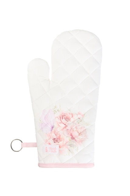 NUVOLE DI STOFFA Guantone in Cotone con Farfalla/Uccellino "FIORIRÀ"