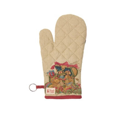 NUVOLE DI STOFFA Guantone Forno "VINTAGE TOYS" 19 x 32 cm