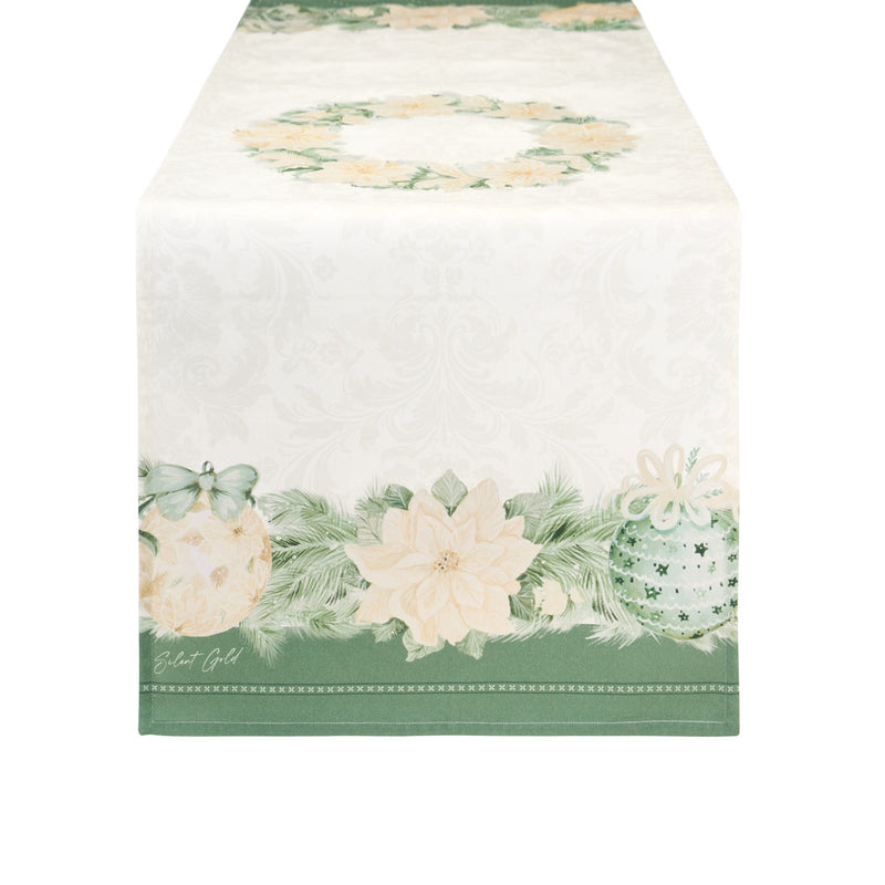 NUVOLE DI STOFFA Runner Natalizio "SILENT GOLD" 50x150 cm