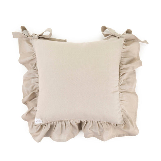 Nuvole di stoffa Set 6 cuscini sedia Demetra con balza beige