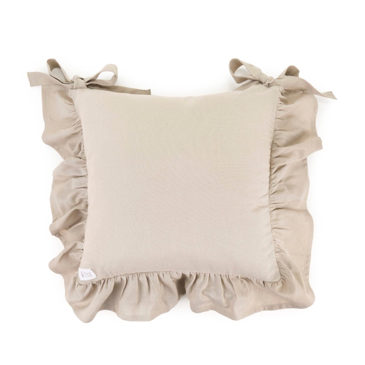 Nuvole di stoffa Set 6 cuscini sedia Demetra con balza beige
