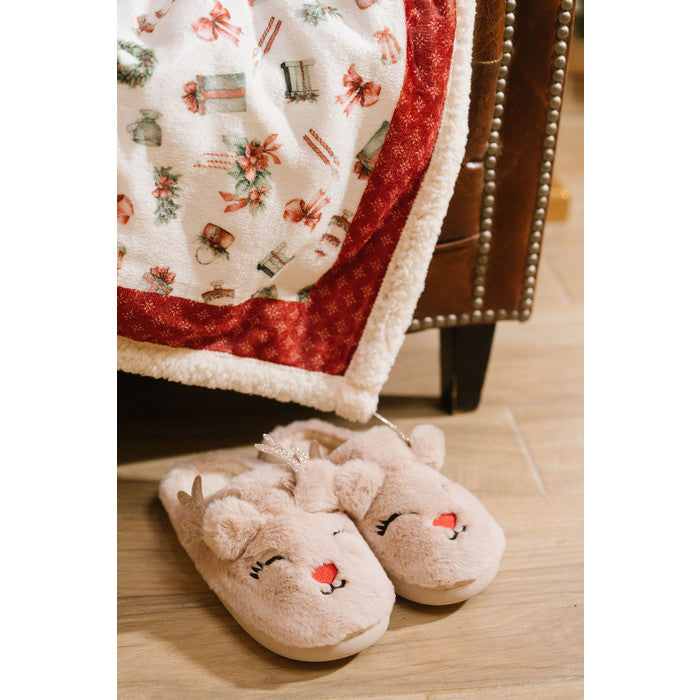 NUVOLE DI STOFFA Ciabatte Renna Beige