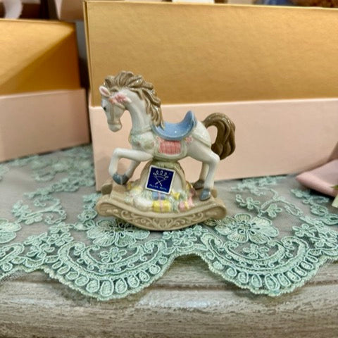 PALAIS ROYAL Cavallo a Dondolo in Porcellana