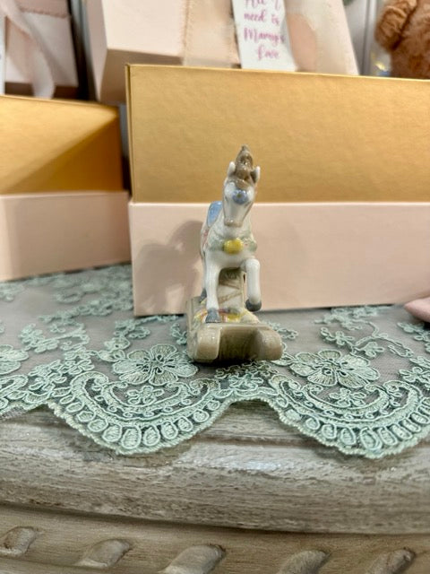 PALAIS ROYAL Cavallo a Dondolo in Porcellana