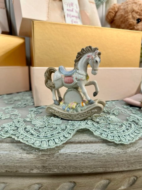 PALAIS ROYAL Cavallo a Dondolo in Porcellana