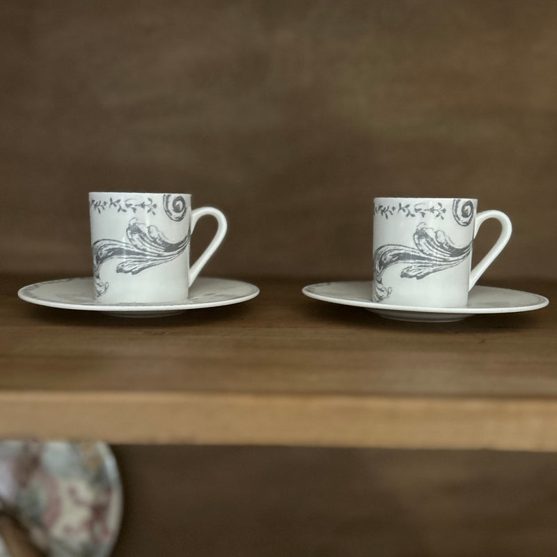 MATHILDE M. Set da Due Tazzine Caffè in Porcellana