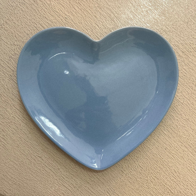 NUVOLE DI STOFFA Piattino Cuore Azzurro