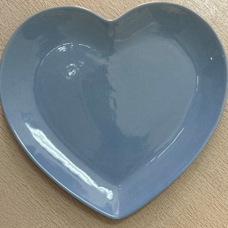 NUVOLE DI STOFFA Piatto  Cuore Azzurro