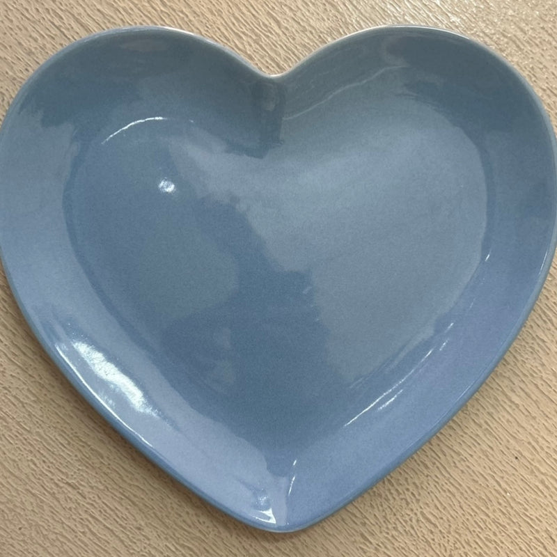 NUVOLE DI STOFFA Piatto  Cuore Azzurro