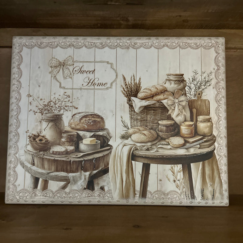 CESARIA ARTE Quadro in Legno da Cucina con Fiocco