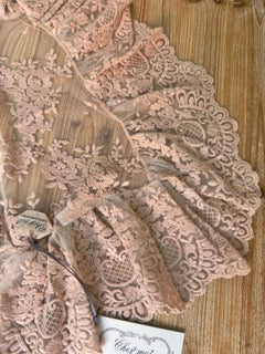 CHEZ MOI Centrino in Pizzo "VOLANT PROVENZA" Polvere di Cipria