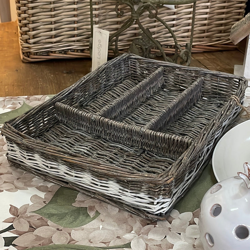 LUXE LODGE Portaposate in Rattan | Organizer Cucina Naturale