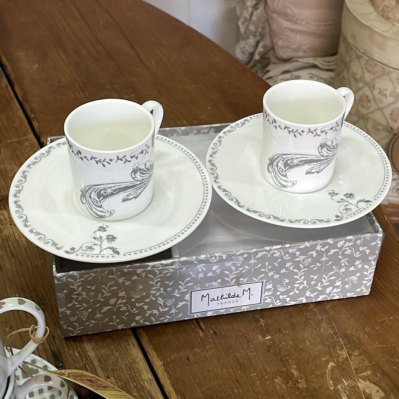 MATHILDE M. Tete a Tete da caffè in Porcellana con Scatola
