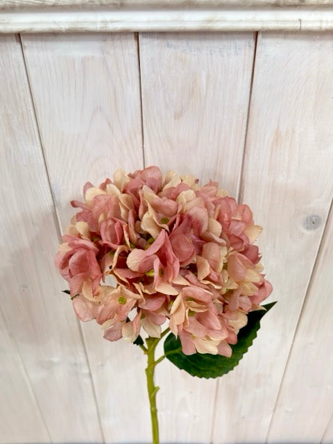 FIORI DI LENA Fiore Artificiale Ortensia Malva/Crema