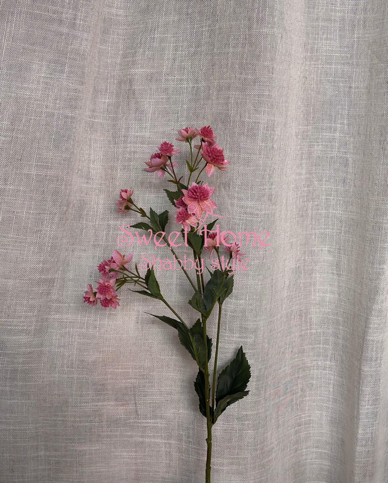 FIORI DI LENA  Stelo con Fiori di Astrania Rosa