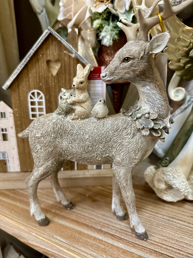 BIANCHI DINO Renna Glitterata con Animaletti