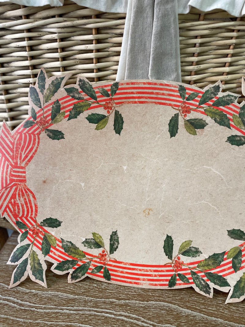 BLANC MARICLÒ Tovaglietta Ovale con Fiocchi in Vinile