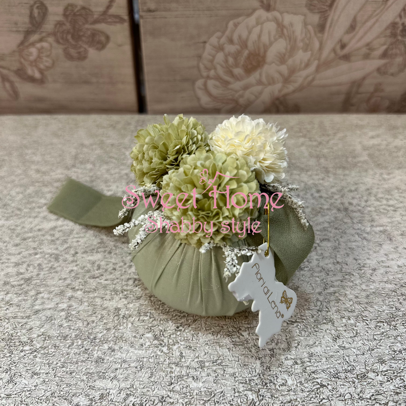 FIORI DI LENA Pouf Profumato con Mini Dalie e Nebbiolina