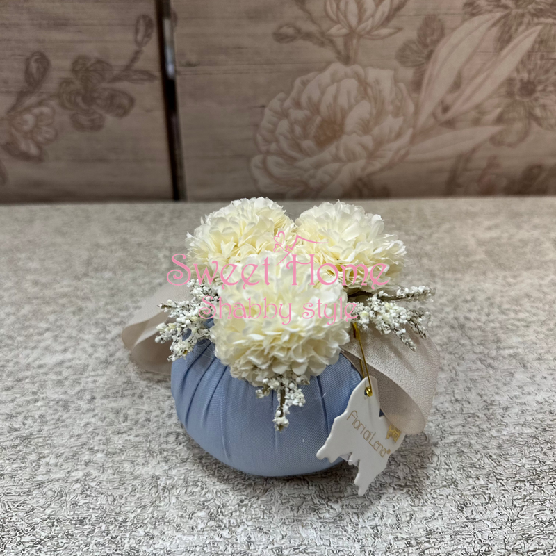 FIORI DI LENA Pouf Profumato con Mini Dalie e Nebbiolina