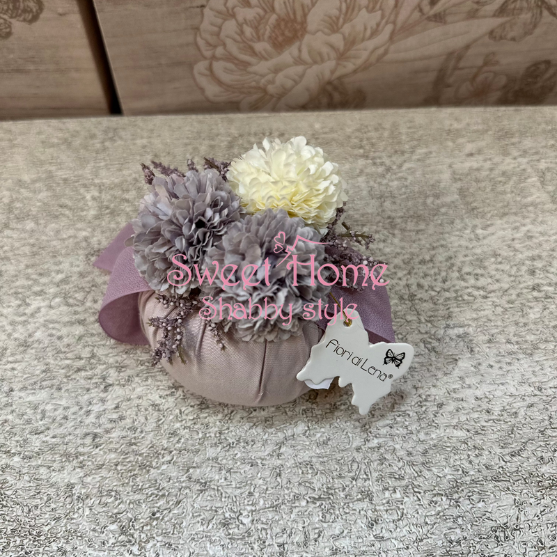 FIORI DI LENA Pouf Profumato con Mini Dalie e Nebbiolina