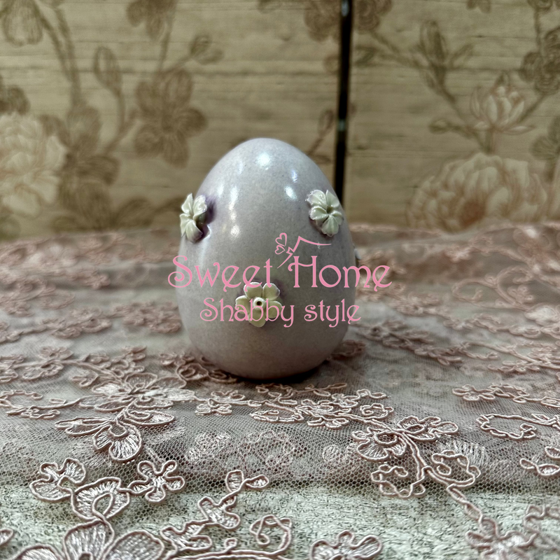 FIORI DI LENA Uovo in Capodimonte Piccolo con Fiorellini