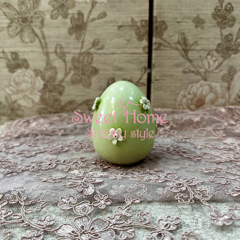 FIORI DI LENA Uovo in Capodimonte Piccolo con Fiorellini