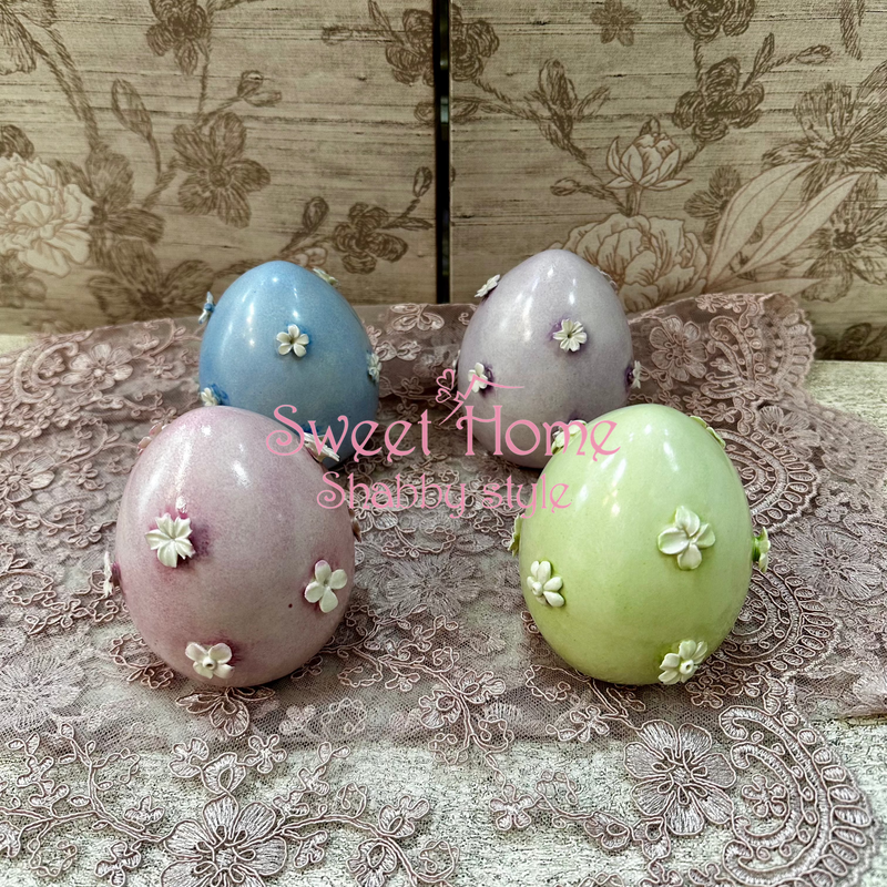 FIORI DI LENA Uovo in Capodimonte Medio con Fiorellini