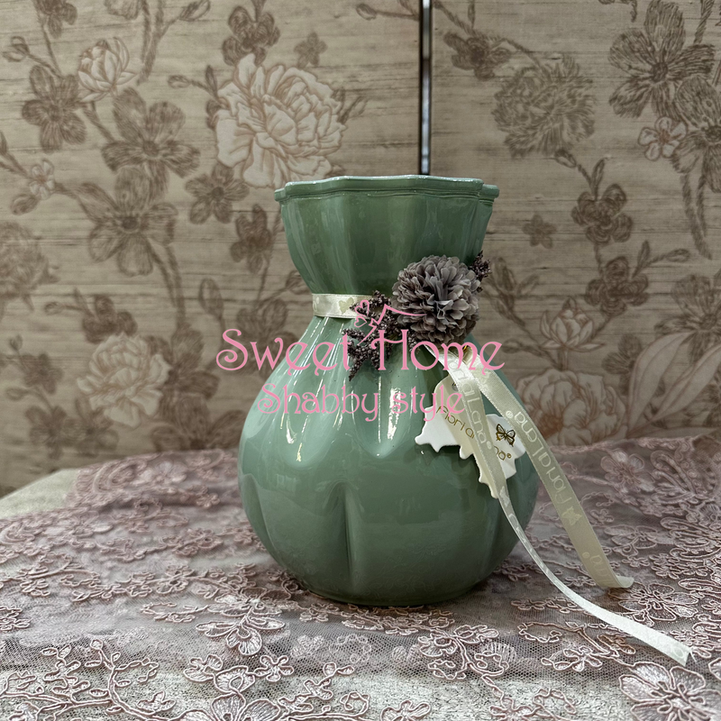 FIORI DI LENA Vaso in Vetro con Dalie