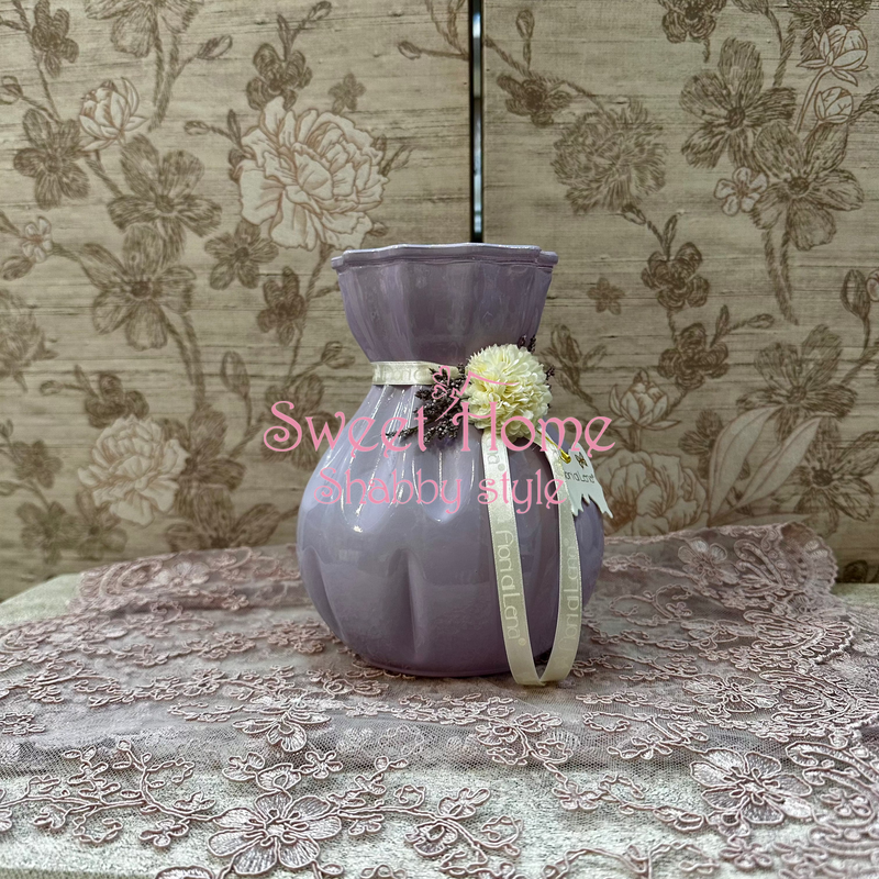 FIORI DI LENA Vaso in Vetro con Dalie