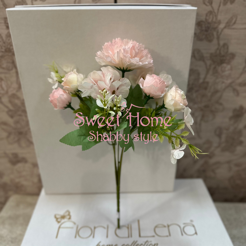 FIORI DI LENA Mazzetto di Fiori Ortensie Rose e Dalia