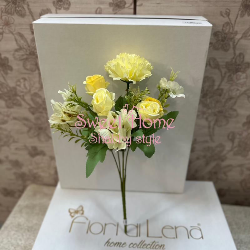 FIORI DI LENA Mazzetto di Fiori Ortensie Rose e Dalia